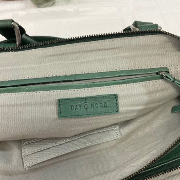 Day & Mood Bags Day Mood Womens Crossbody Bag Hannah Satchel Jade Leather Organizer Nwt